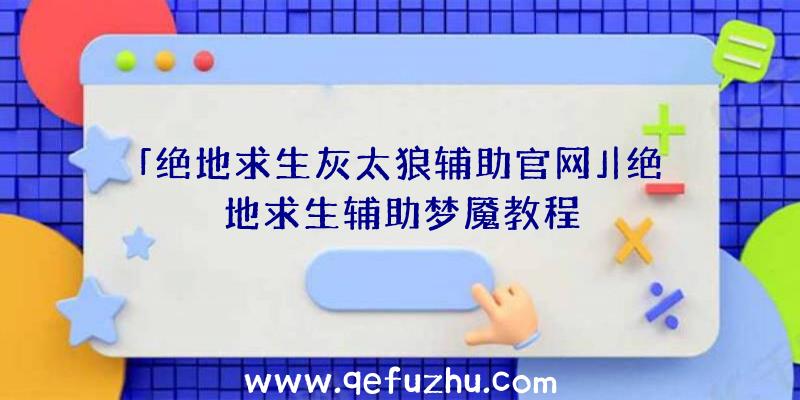 「绝地求生灰太狼辅助官网」|绝地求生辅助梦魇教程